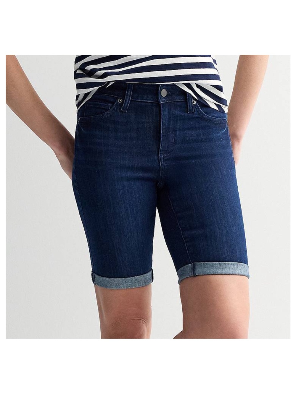 Sonoma Dark Wash Bermuda Jean Shorts